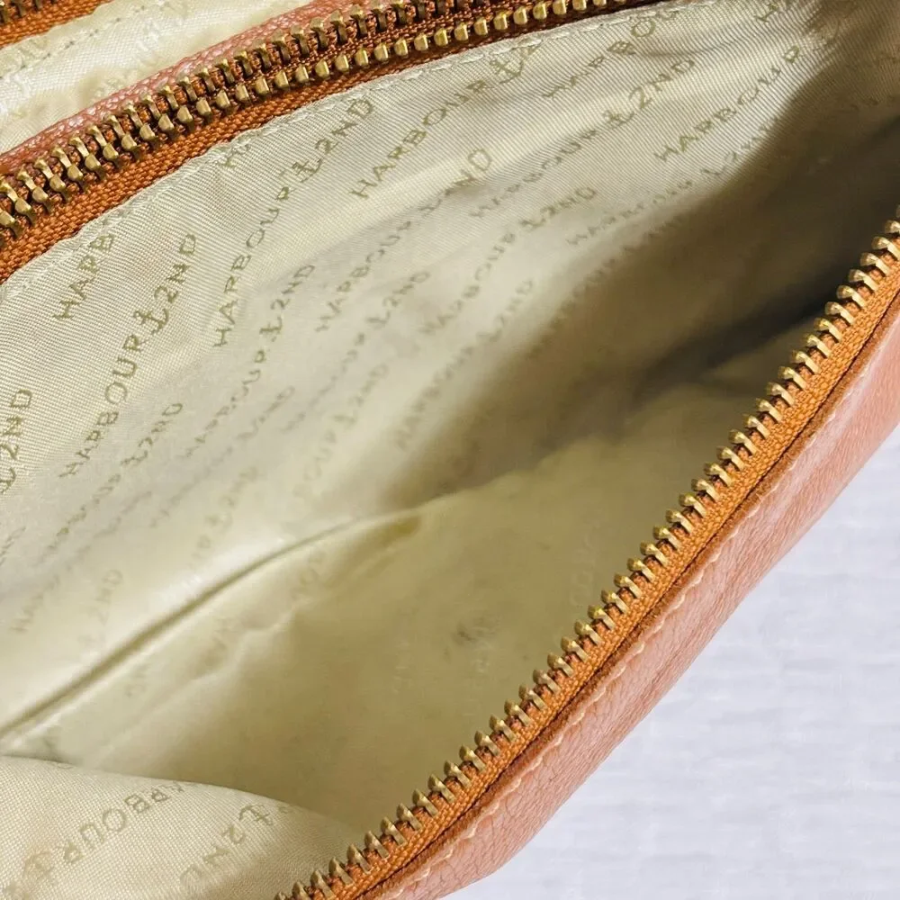 Harbour 2nd Leather Clutch Wristlet Gold Buckle